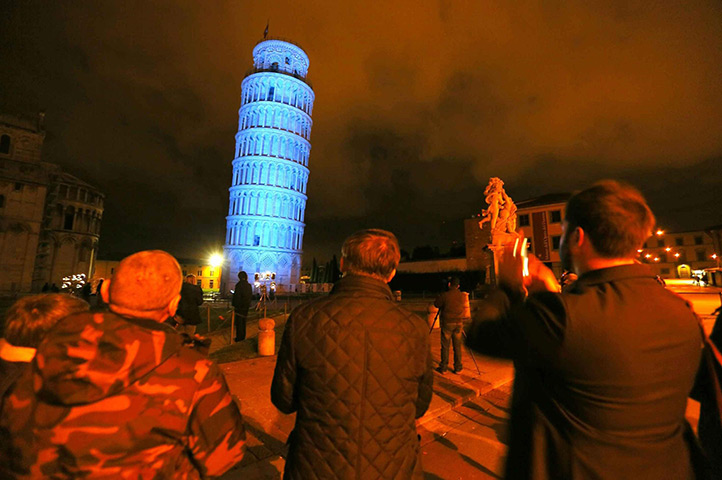 World Autism Day: Tower of Pisa , Italy