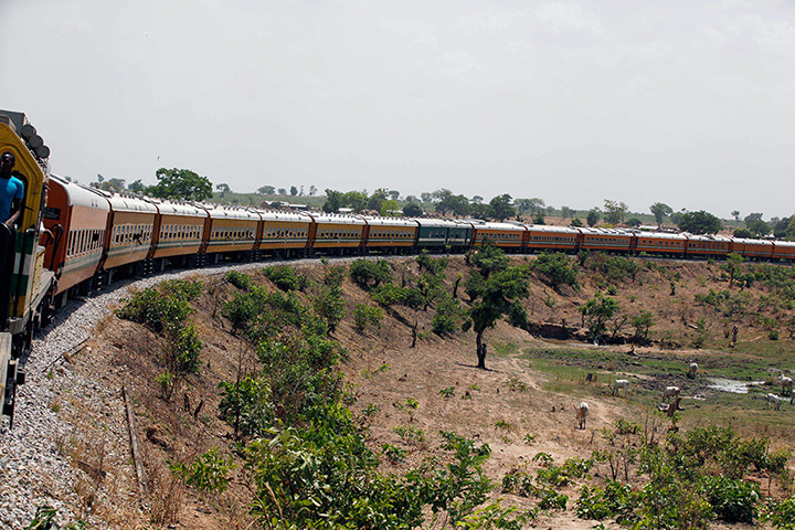 FTA: Sunday Alamba: An Ooni of Ife train en route to Kano, Nigeria