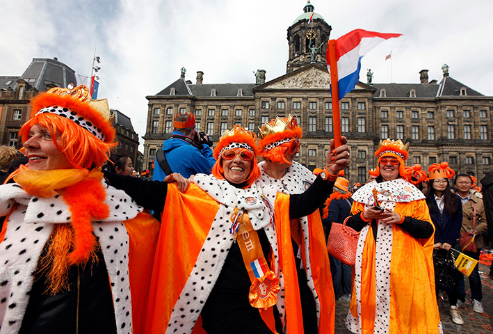Netherlands inauguration: People celebrate the new Dutch King