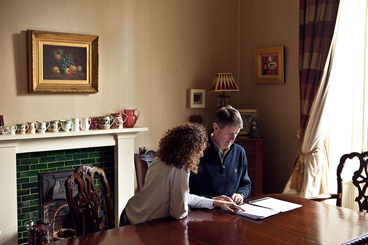 Action on Stroke month: Stroke: Marie and Paul at their dining table
