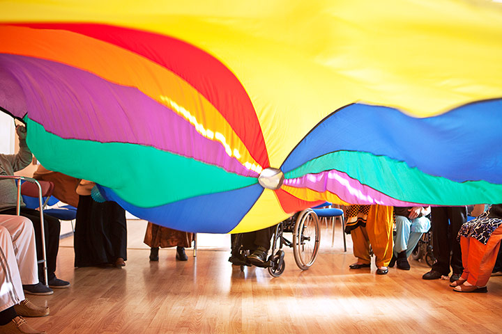 Action on Stroke month: Stroke: rainbow parachute