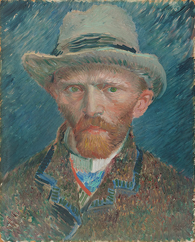 Rijksmuseum: Vincent van Gogh, Self portrait, 1887. Oil on Canvas