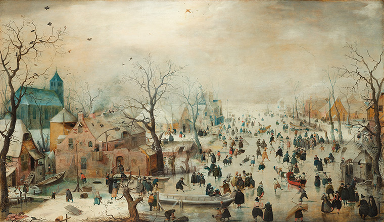 Rijksmuseum: Hendrick Avercamp, Winter landscape with Skaters