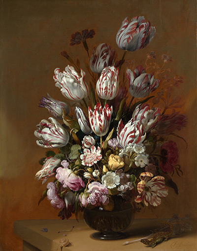 Rijksmuseum: Hans Bollongier, Still Life with Flowers, 1639. Oil on Panel