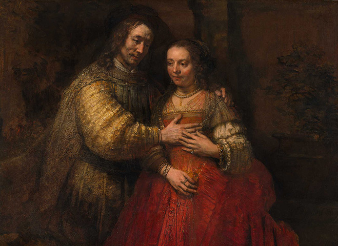 Rijksmuseum: Rembrandt van Rijn, The Jewish Bride, 1665