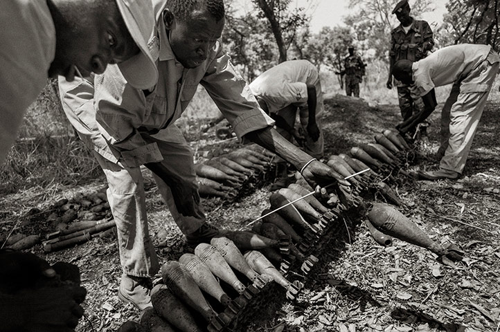 Stockpile mortars rockets