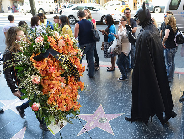 Roger Ebert: the star for Roger Ebert on Hollywood's Walk of Fame on 4 April 2013