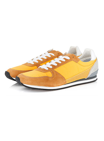 bright fashion: Yellow sneakers
