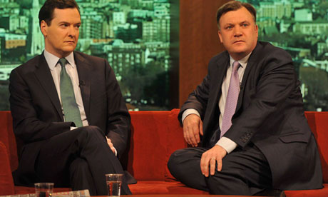 George Osborne, and Shadow Chancellor Ed Balls