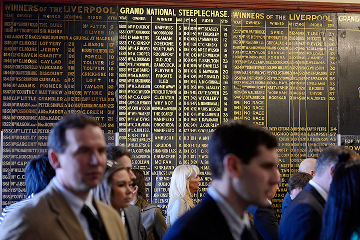 Grand National: Winners board at Aintree
