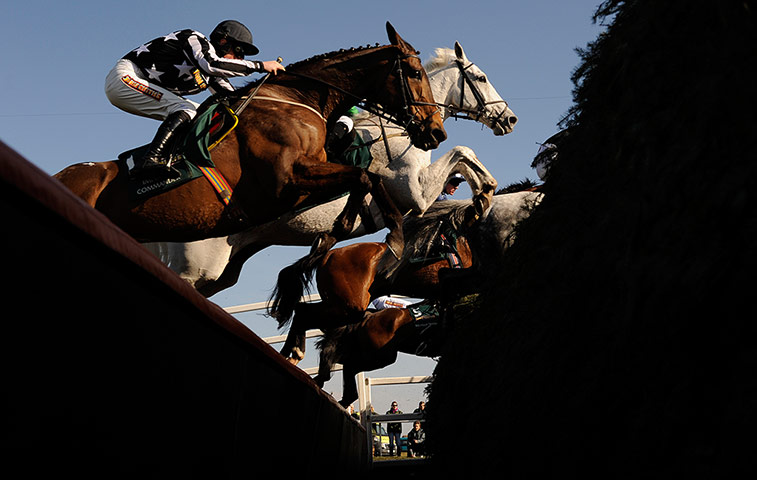 Tom Jenkins Aintree: Cheltenham Gold Cup winner Imperial Commander jumps the Chair ditch
