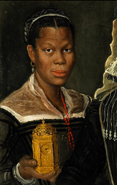 african art: Annibale Carracci Portrait of an African Slave Woman, ca. 1580s