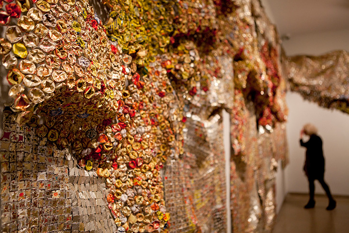 african art: Gravity and Grace, Monumental Works by El Anatsui