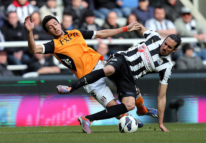 Sunday's matches: Newcastle United's Jonas Gutierrez