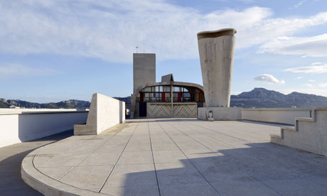 rooftop of Le Corbusier's Cité Radieuse