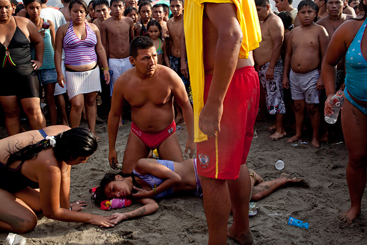 from the agencies: Rodrigo Abd at Agua Dulce beach in Lima, Peru