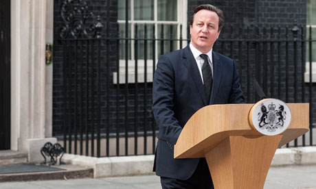 David Cameron makes statement on the death of Margaret Thatcher