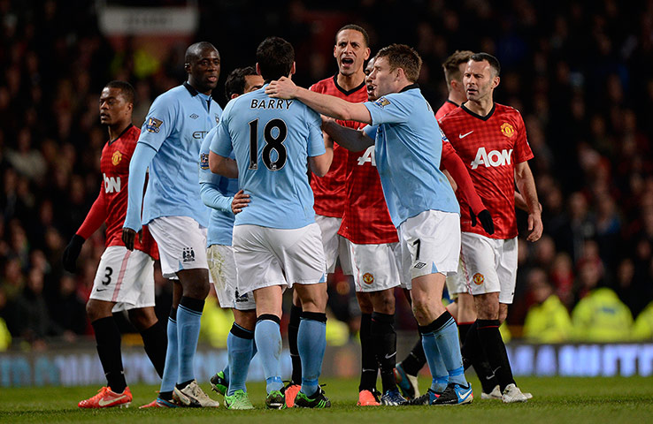 United versus City: Handbags at Man Utd versus Man City