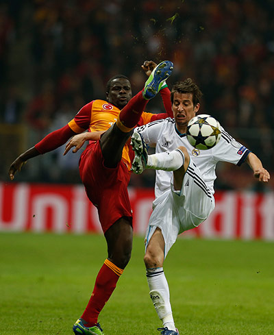 Galatasary versus Madrid: Emmanuel Eboue
