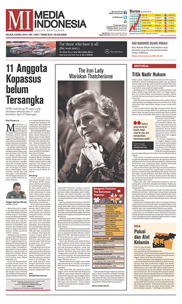 World Maggie front pages : Thatcher International newspaper front pages 