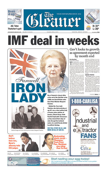 World Maggie front pages : Thatcher International newspaper front pages 