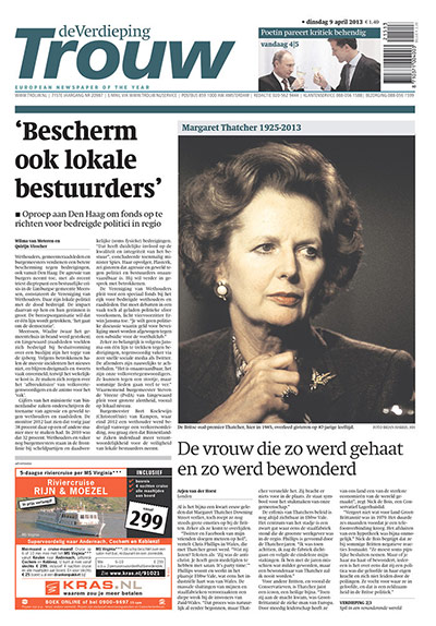 World Maggie front pages : Thatcher International newspaper front pages 