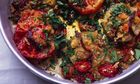 Roast tomatoes with crumbs and thyme: Nigel Slater