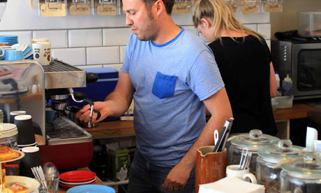 barista at coffee shop