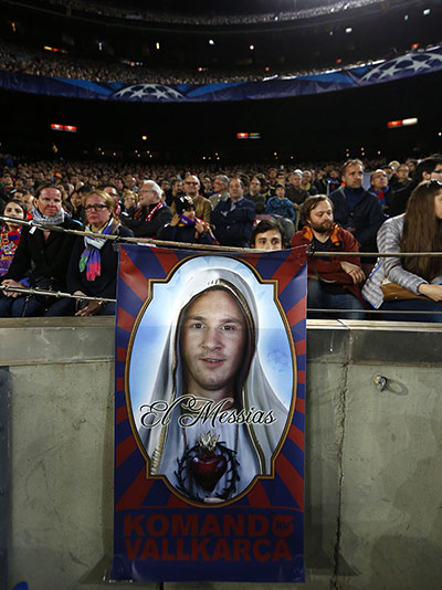 barca v bayern 3: Lionel Messi poster