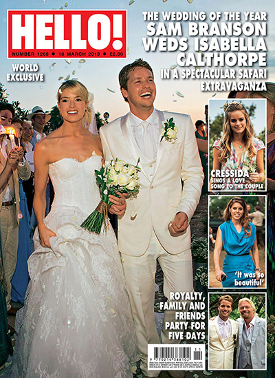 Hello!: Sam Branson wedding in Hello!