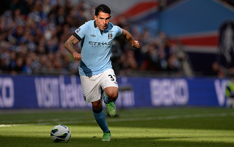 TJ Cup Final 4 : Carlos Tevez licks his lips as storms forward