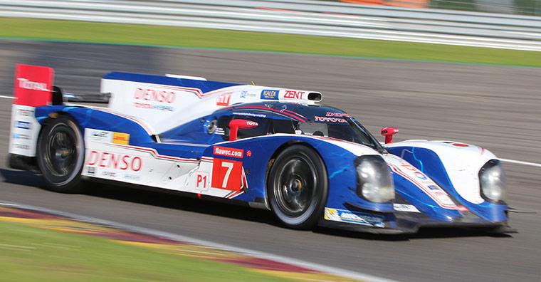 spa: Toyota no7 puts the power down