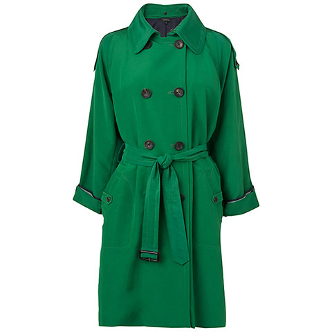Spring coats: Spring raincoats green trenchcoat by Jaeger