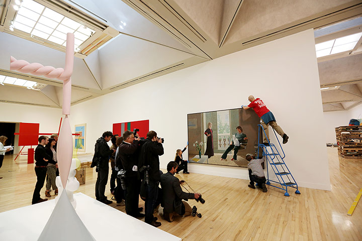 Tate rehang: David Hockney's Mr and Mrs Clark and Percy in its new gallery