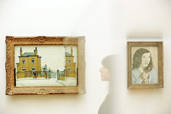 Tate rehang: Lowry's The Old House Street now hangs next to Lucian Freuds's Girl With a 