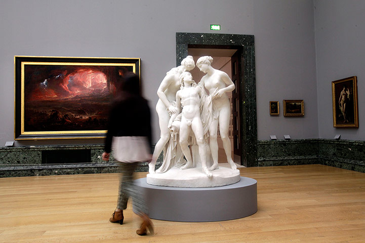 Tate rehang: John Martin's painting The Destruction of Pompei and Herculaneum, 1822 hang