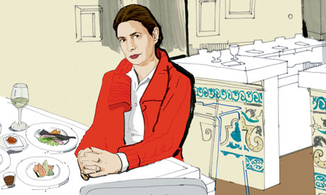 Lionel Shriver at Pizarro restaurant, Bermondsey