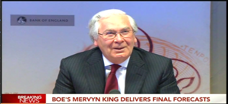 Mervyn King, at his final inflation report