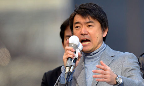 Japan Restoration party deputy president and Osaka city mayor Toru Hashimoto