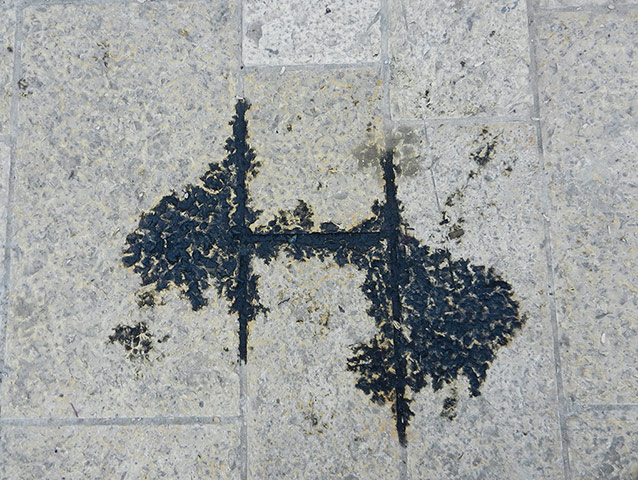 Cornelia Parker: Oil Stain (Bethlehem), 2012-13