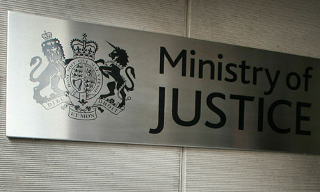 Ministry of Justice sign