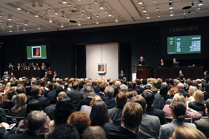 Record auctions: Christie's Post -War & Contemporary Art Auction