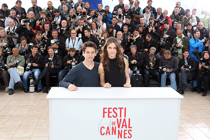 Cannes photocalls: Fantin Ravat and Marine Vacth at the Jeune & Jolie photocall