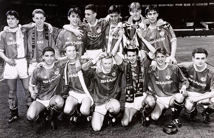 beckham's career: Manchester United Youth Team - FA Youth Cup Winners