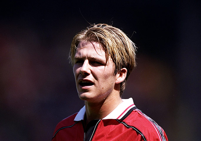 Beckham hair: David Beckham in 1998