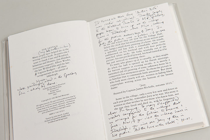 From the margins: Michael Morpurgo