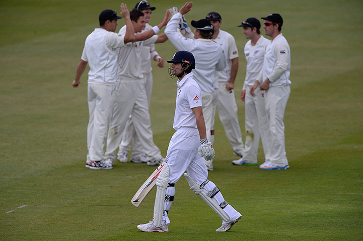 England v NZ at Lord's: Cook departs