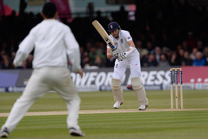 England v NZ at Lord's: Joe Root drive