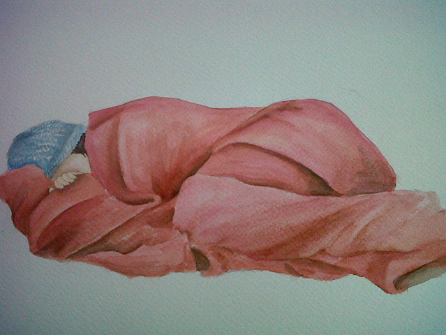 Share your art - Home: Comfort of home by Nidhi Srivastava. Water colour on paper