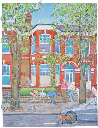 Share your art - Home: Relaxing at home in Islington by Lyndsey Smith. 